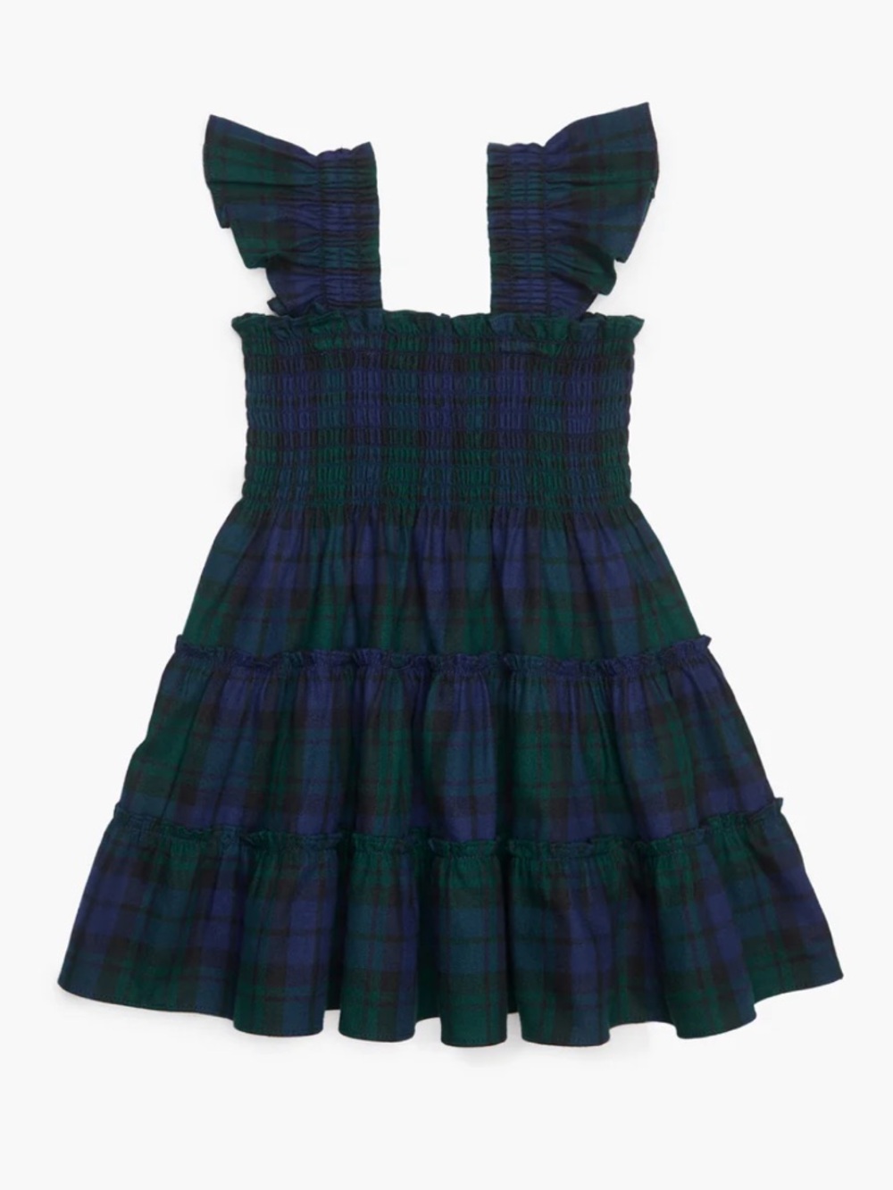 Hill House Home Tiny Ellie Nap Dress Blackwatch Tartan (Plaid)